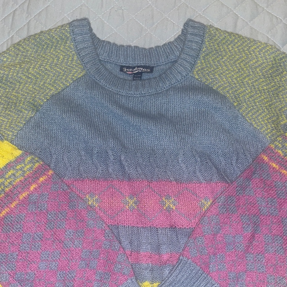 Freshman Multicolor Knit  Girls Sweater